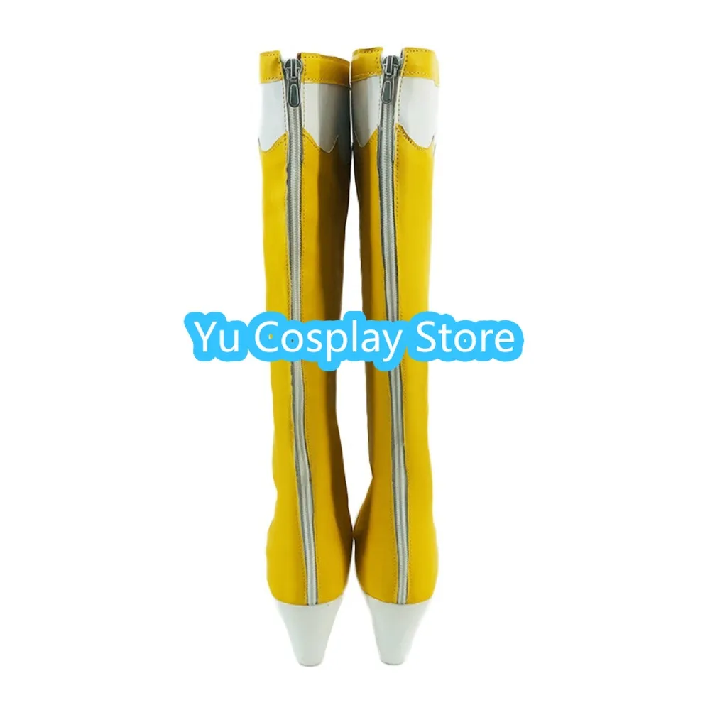 Yu Cosplay Store Xiaolan Cosplay Shoes Girl Yellow Boots Custom Anime Halloween Carnival Party