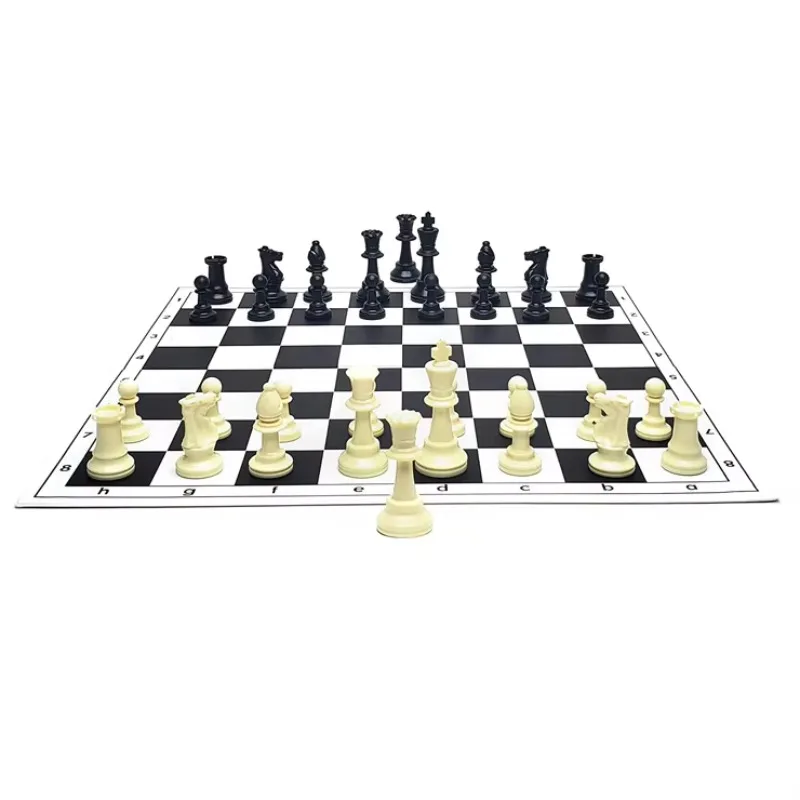 Factory Customized Cheap Price Profesionales 3d Chess Game Board Vinyl with Figures Set for Adult