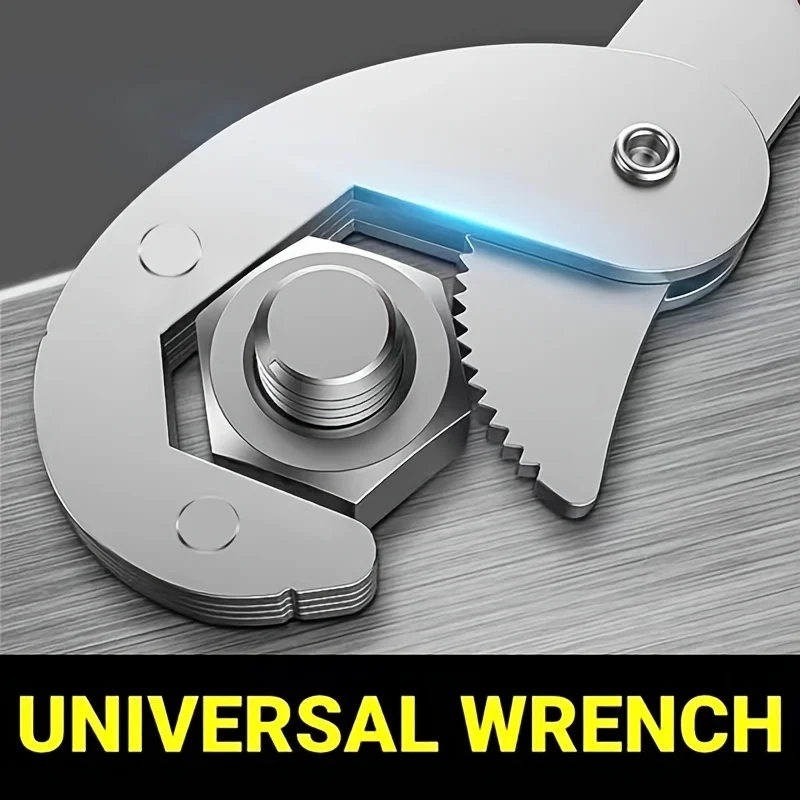 6mm-32mm Universal Wrench Tool Set, WoodWorking Universal Wrench, Stainless Steel Non-slip Multi-function Pipe,