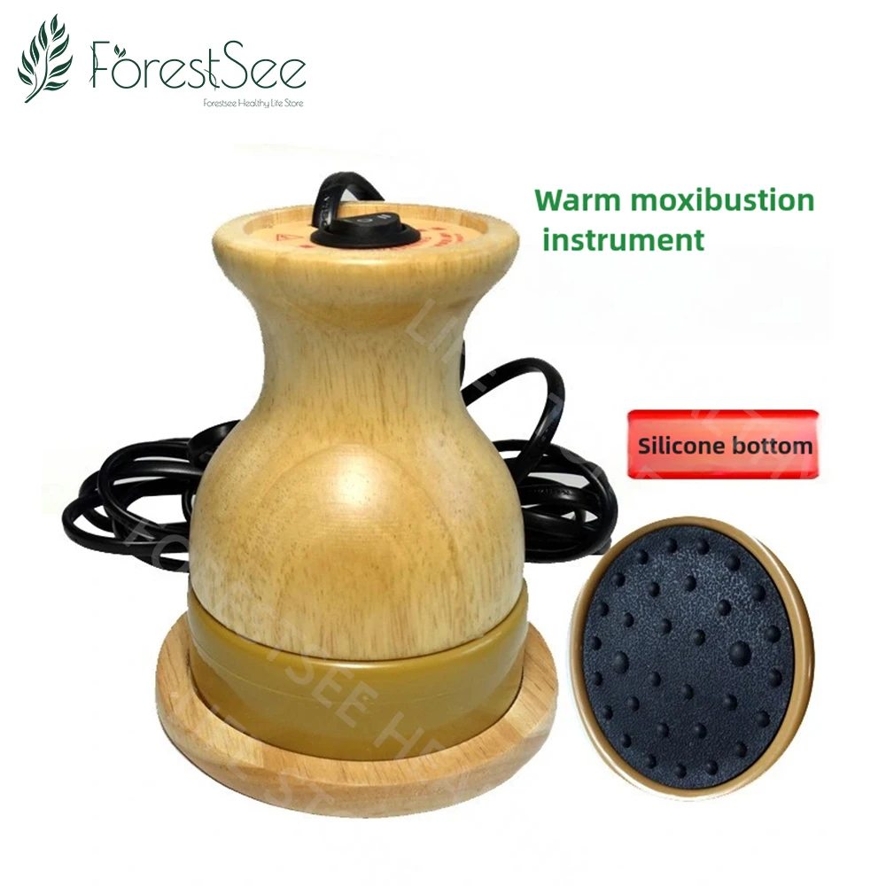 Red Light Electric Moxibustion Canister Home Energy Canister Beauty Health Care Massage Moxibustion Chinese Medicine Acupuncture