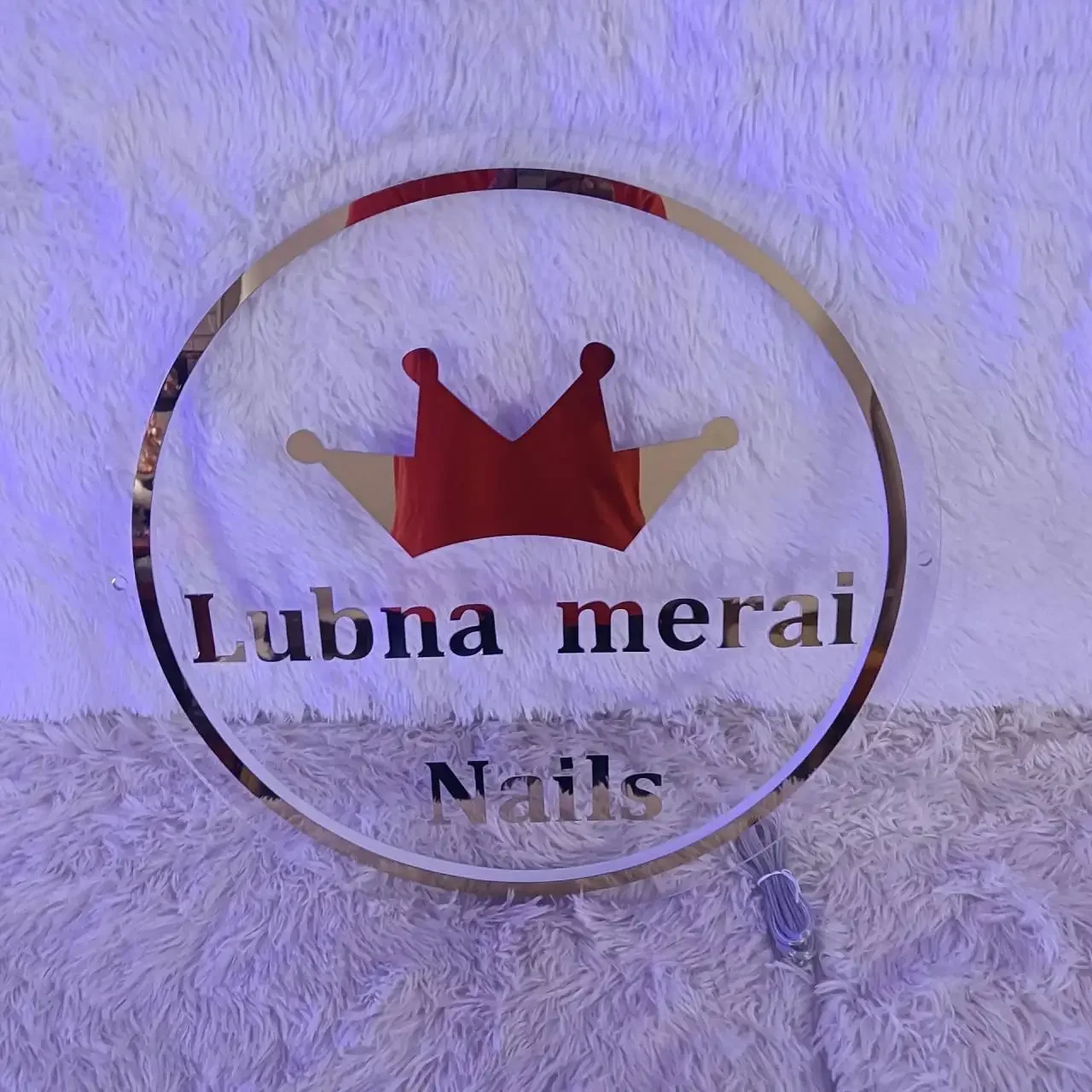 Letreros acrílicos LED personalizados, logotipo de negocios, Bar, oficina, café, salón de belleza, uñas, estudio de cabello, letreros de Metal acrílicos retroiluminados en 3D