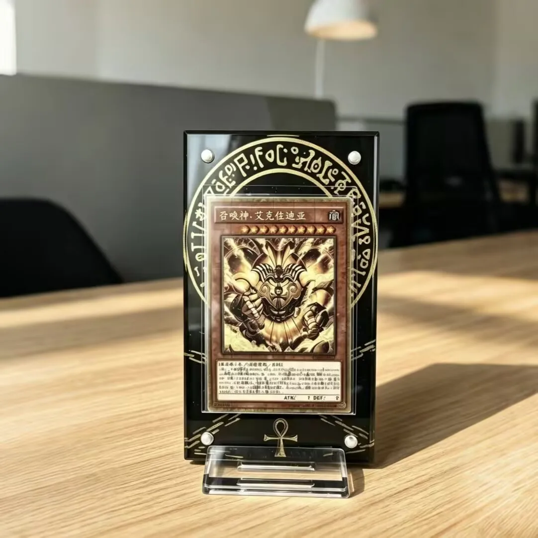 遊戯王エジプト神コレクション用限定透明カードブリックスタンド-アクリル遊戯王ディスプレイ-オベリスク・ザ・トーメンター玩具