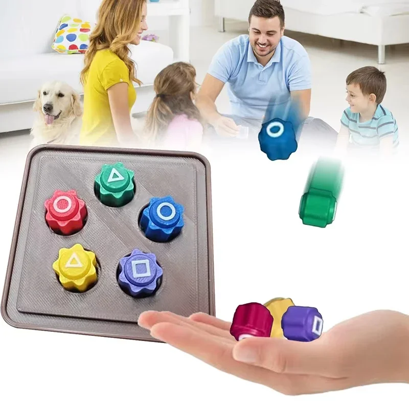 Traditional Game Stone Catching Toy   PVC Rubber Tabletop Party Games Stone Catching Game Hand Eye Coordination Training Toy