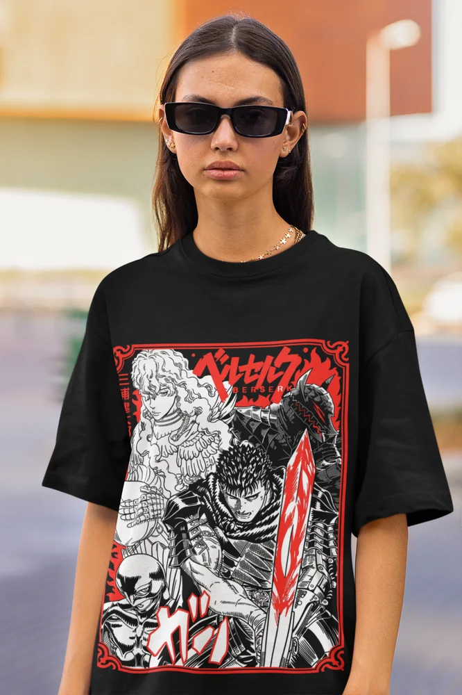 Berserk Guts Shirt Skull Knight 90s T-Shirt Gatsu Anime Gift shirt All Sizes