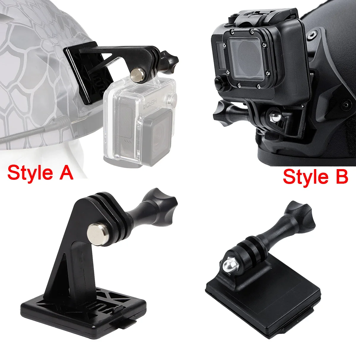 FAST MICH NVG Helmet Adapter Tactical Helmet Base Fixed Mount For GoPro Hero Action Camera Holder CS Outdoor Hunting