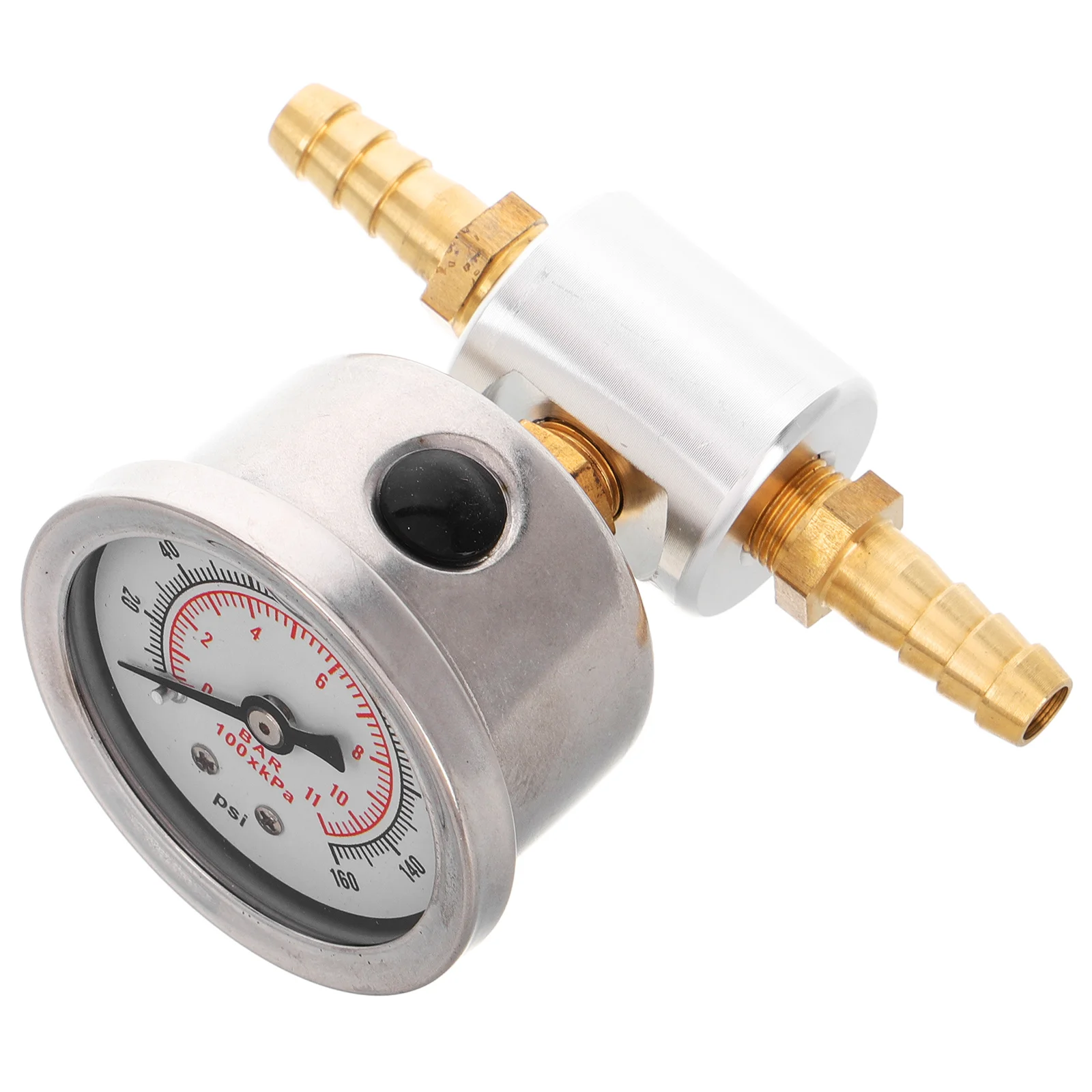 

1 Set Automotive Fuel Pressure Gauge With Durable Metal Build For Real- Monitoring Maintenance Oil Pressure Test