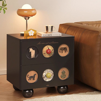 Cool Cute Nightstand Bedroom Mobile Small Cabinets Storage Bedside Table Luxury Wood Organizer Decor Muebles Hotel Furniture