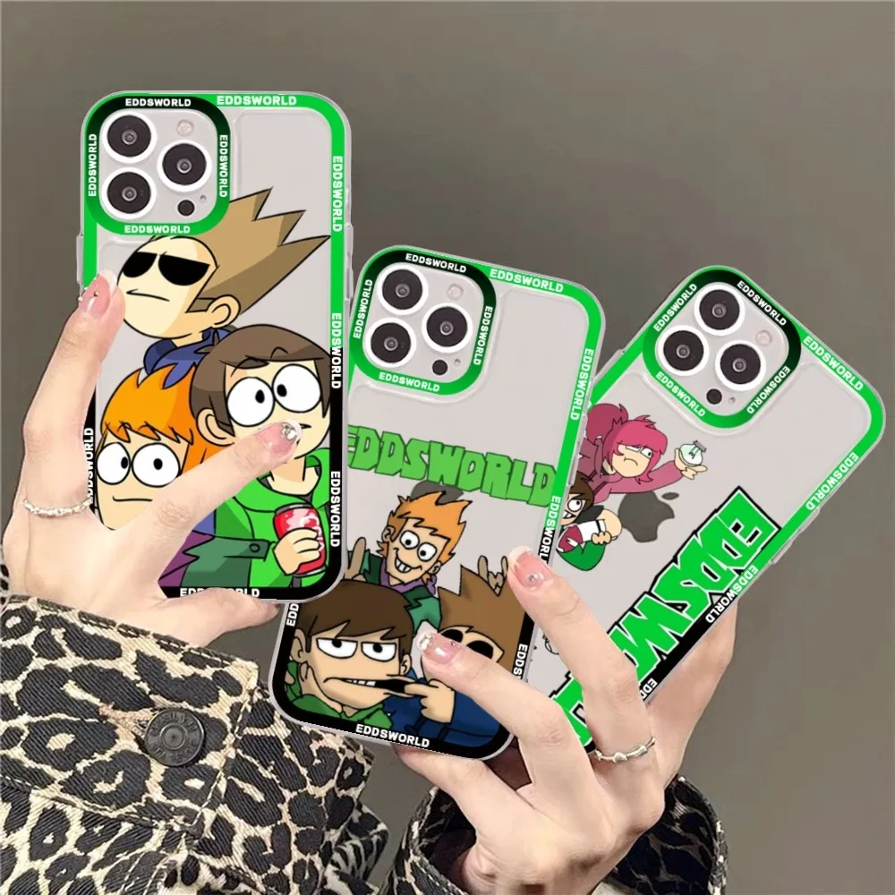 Cartoon Cute Eddsworld Phone Case For Redmi 7 8 9 A For Redmi Note 5 7 8 9 10 11 Pro Max 4G 5G Funfas