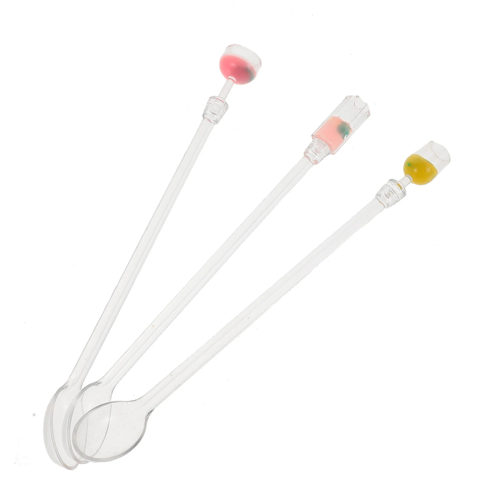 

4pcs Acrylic Coffee Scoop Dessert Spoon Tea Stirring Spoons Kitchen Serving Sugar Spoon Bar Mixing Spoons