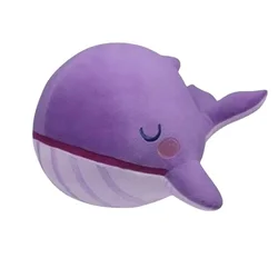 Purple Whale Pillow Cartoon Plush Stuffed Animal Cute Ocean Whale Throw Pillow Sea Underwater Fish Plushies Christmas Gift