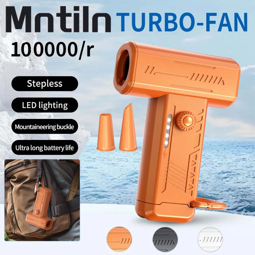 

100000RPM Turbofan High Power Jet Fan Brushless Motor Stepless Speed Dust Blower Cleaning Tool Air Duster Handheld Air Blower