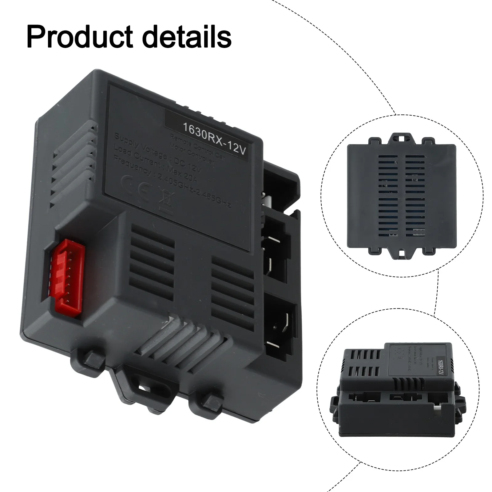 어린이 전기 자동차 수신기 원격 제어 도구 JR1630RX-12V 어린이 전기 자동차 2.4G 원격 제어 키트 수신기