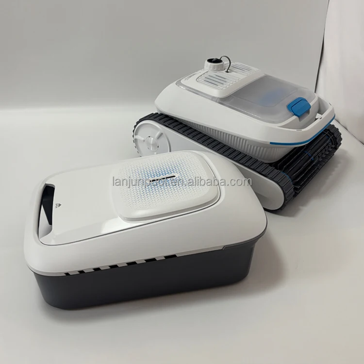 Smart Cordless Robotic Pool Cleaner with Long Battery Life& Powerful Suction for In-ground Pools-auto Recharge & App Control
