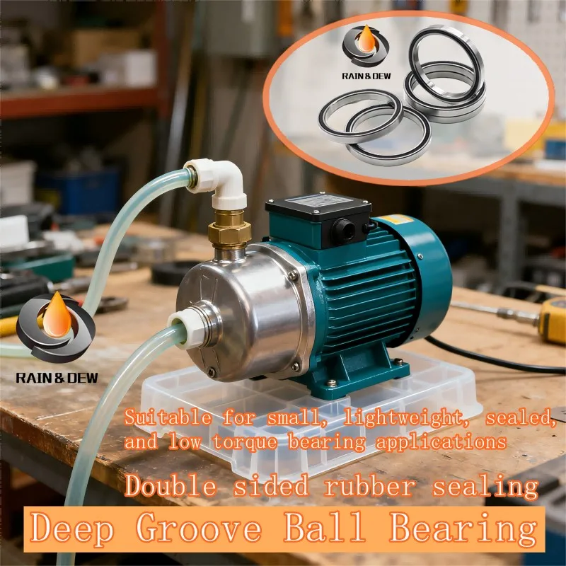 2Pcs 6806 6807 6808 6809 6810 Deep Groove Ball Bearings 6811 6812 6813 6814 6815 6816 2RS