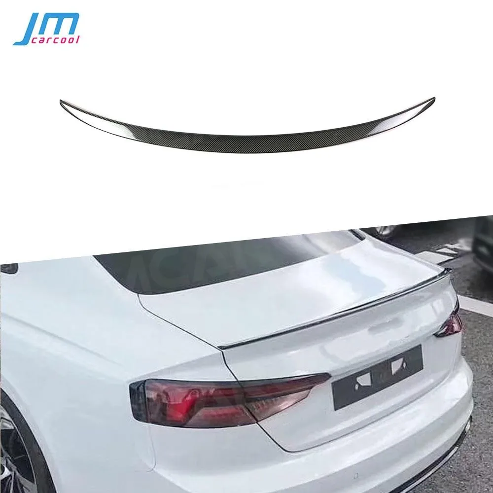 

Carbon Fiber Rear Spoiler Boot Lid Trim Wings For Audi A5 S5 Sedan 4 Door Spoiler 2017 2018 2019 FRP Unpainted Car Styling