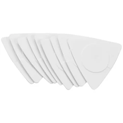 Flanger 10pcs Triangle-Guitar picks 1.0 0.75 0.5 mm Thickness in PC + ABS Material Antislip Style Picks White