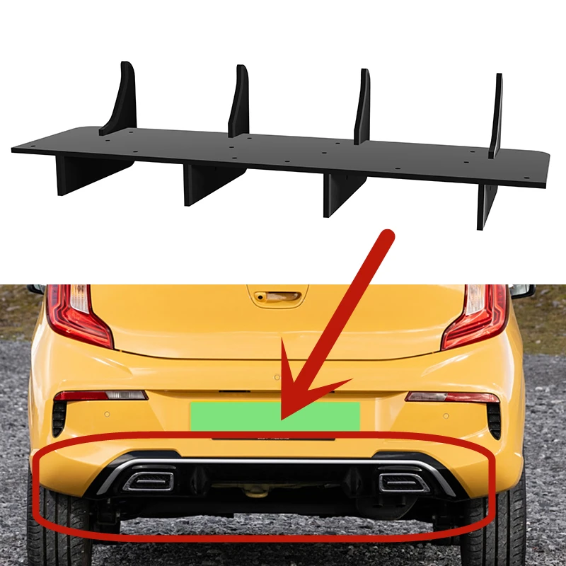 Use For Kia Picanto GT Line 2020 2021 Year Rear Diffuser Bumper Lips Spoiler Splitter Body Kit Accessories