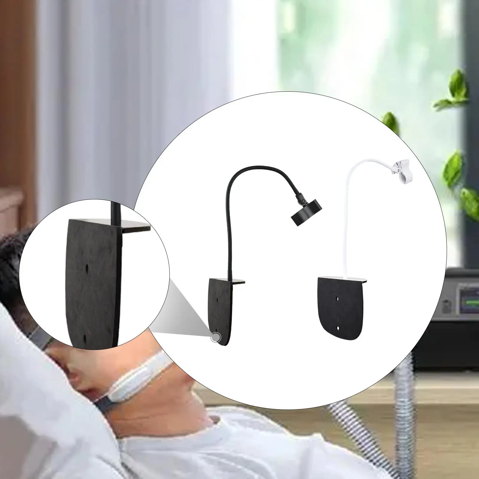 Supporto per tubo Cpap per letto, mantiene le forniture Cpap pulite, pratico gancio per tubo Cpap portatile flessibile e ordinato