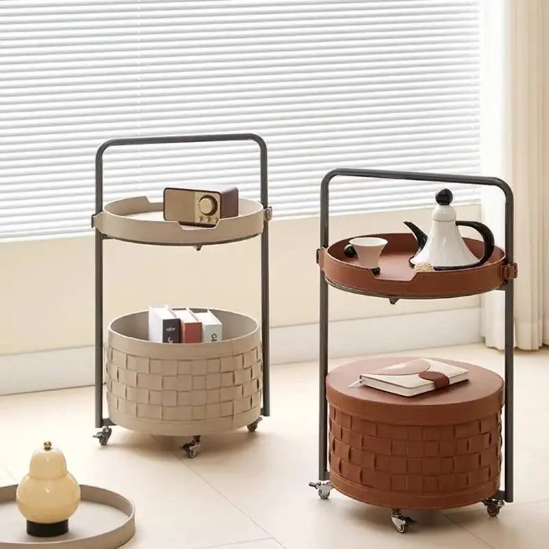 

Room Living Luxury Coffee Table Modern Designer Organizer Small Round Side Table Aesthetic Couchtisch Lounge Suite Furniture