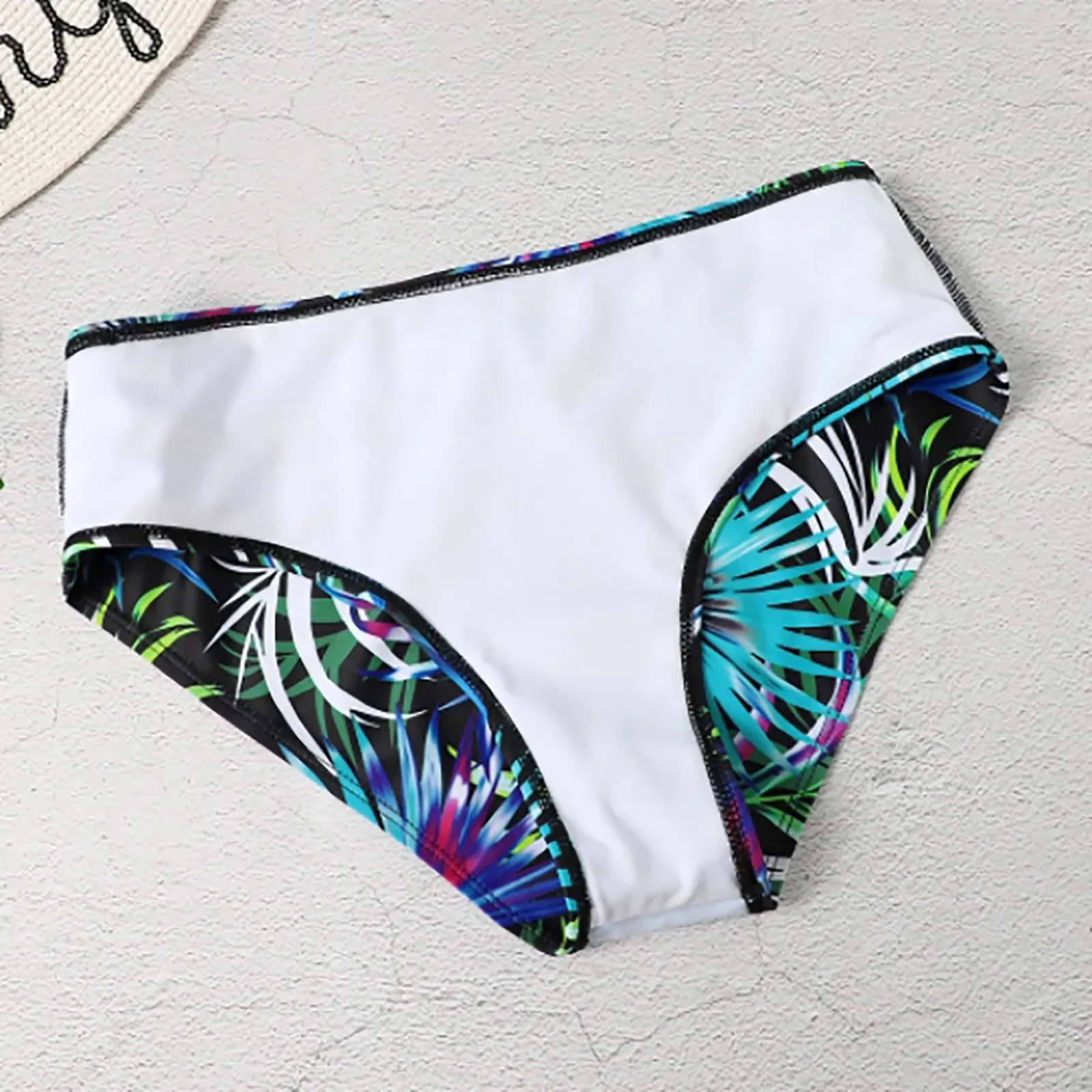 Controle du ventre, maillots De bain grande taille maillots De bain grande taille femmes Tankini femmes imprime botanique Sexy