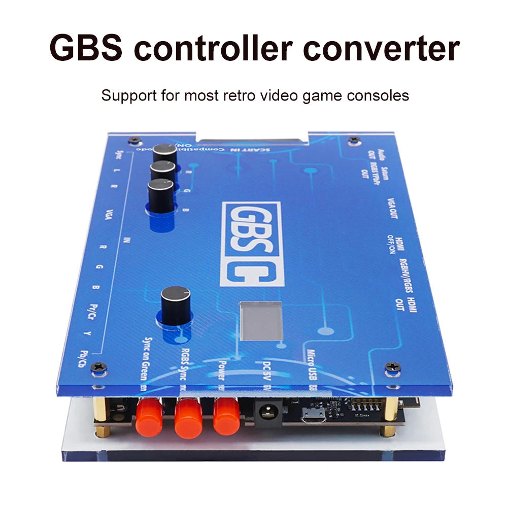 2/1PCS GBS Control GBSC Video Converter RGBS VGA Scart Ypbpr Signal to VGA HDMI-compatible For Retro Game Consoles SEGA PS2 NGC