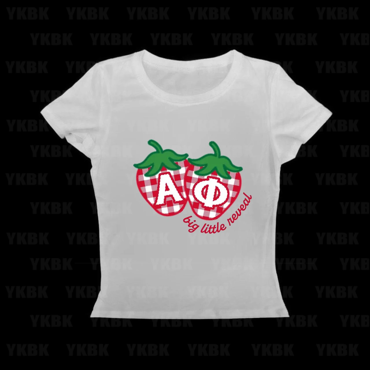 

Fashionable Fruit Printed T-Shirt Women's Fun Strawberries Short Sleeve round Neck Digital Casual