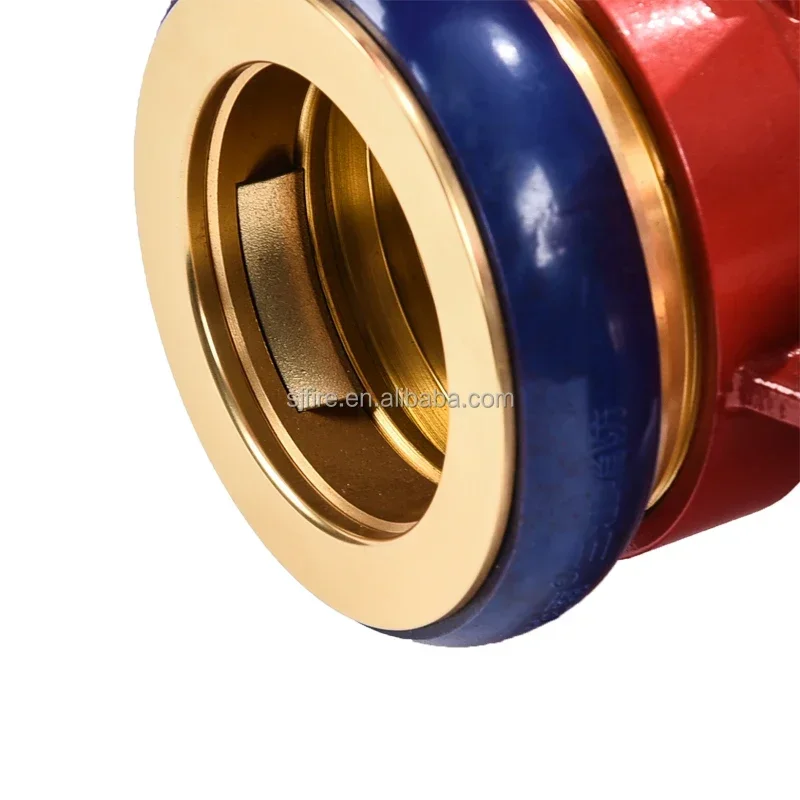 ตัวแยกน้ำดับเพลิงแบบสองทาง ผลิตจากอะลูมิเนียมฟอร์จ พร้อมข้อต่อ Machino