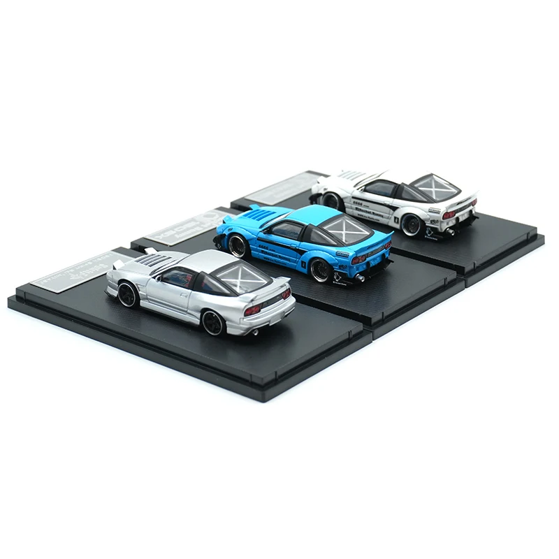 MT Em Estoque 1:64 Pandem Spirit Rei MIYABI S13 Silvia 180SX Diecast Diorama Modelo de Carro MicroTurbo