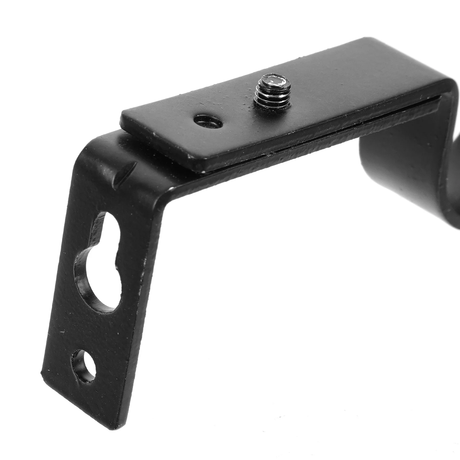 

2Pcs Curtain Rod Brackets Side Mount Metal Roman Rod Holders Support for Window Drapery Heavy Curtains Installation