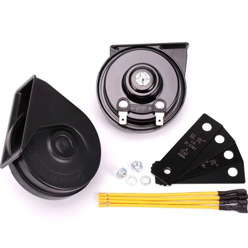 Electronic contactless snail horn 12V car horn waterproof electronic high and low pitched paired horn