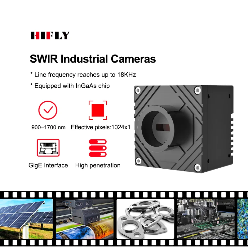 Industrial Plastic Classification Inspection InGaAs 1024x1 Short-wave Infrared Line Scan Camera
