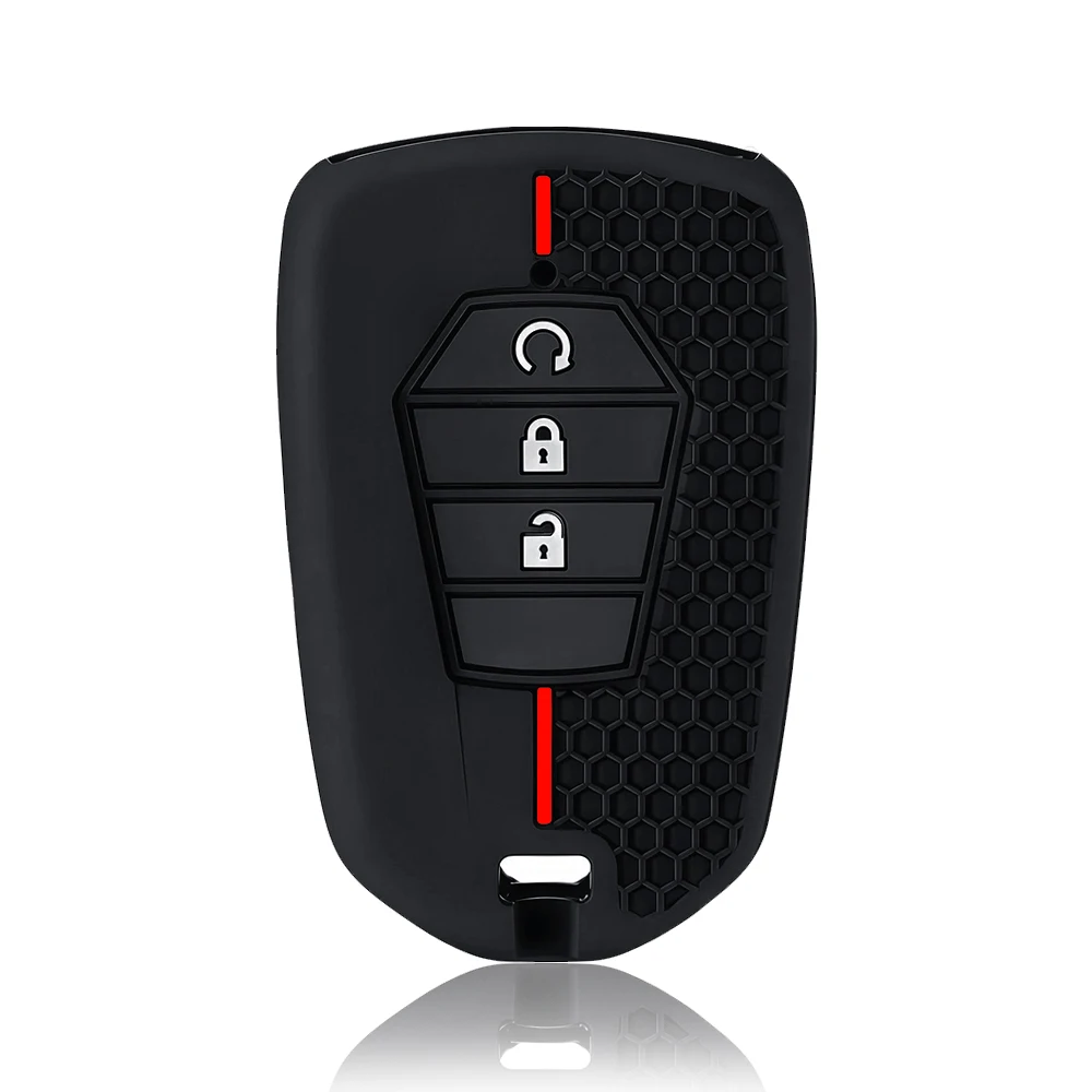 3 Buttons for ISUZU Dmax D-max Mux 2021 2022+ D-max MU-X 3.0 Mux Silicone Car Key Cover Remote Control Fobs Accessories Box