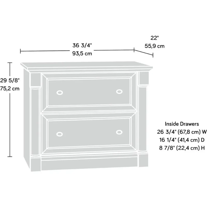 Imagem -03 - Sauder Palladia Lateral File Selecione Cherry Finish