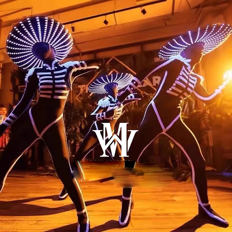 

LED costume commercial Stage performance costumes Nightclub bar festival Halloween dance light suit