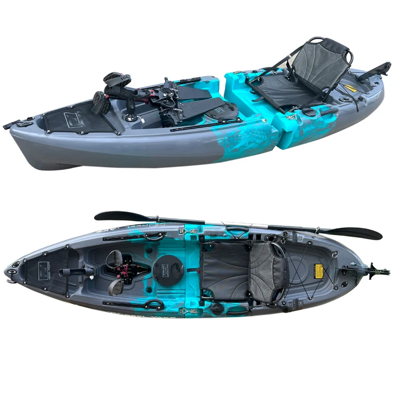 Blue Ocean Hand Feelfree 2 Seats Catamaran Kayak Cayak Fishing Modulable Pedal Kayak for Whitewater