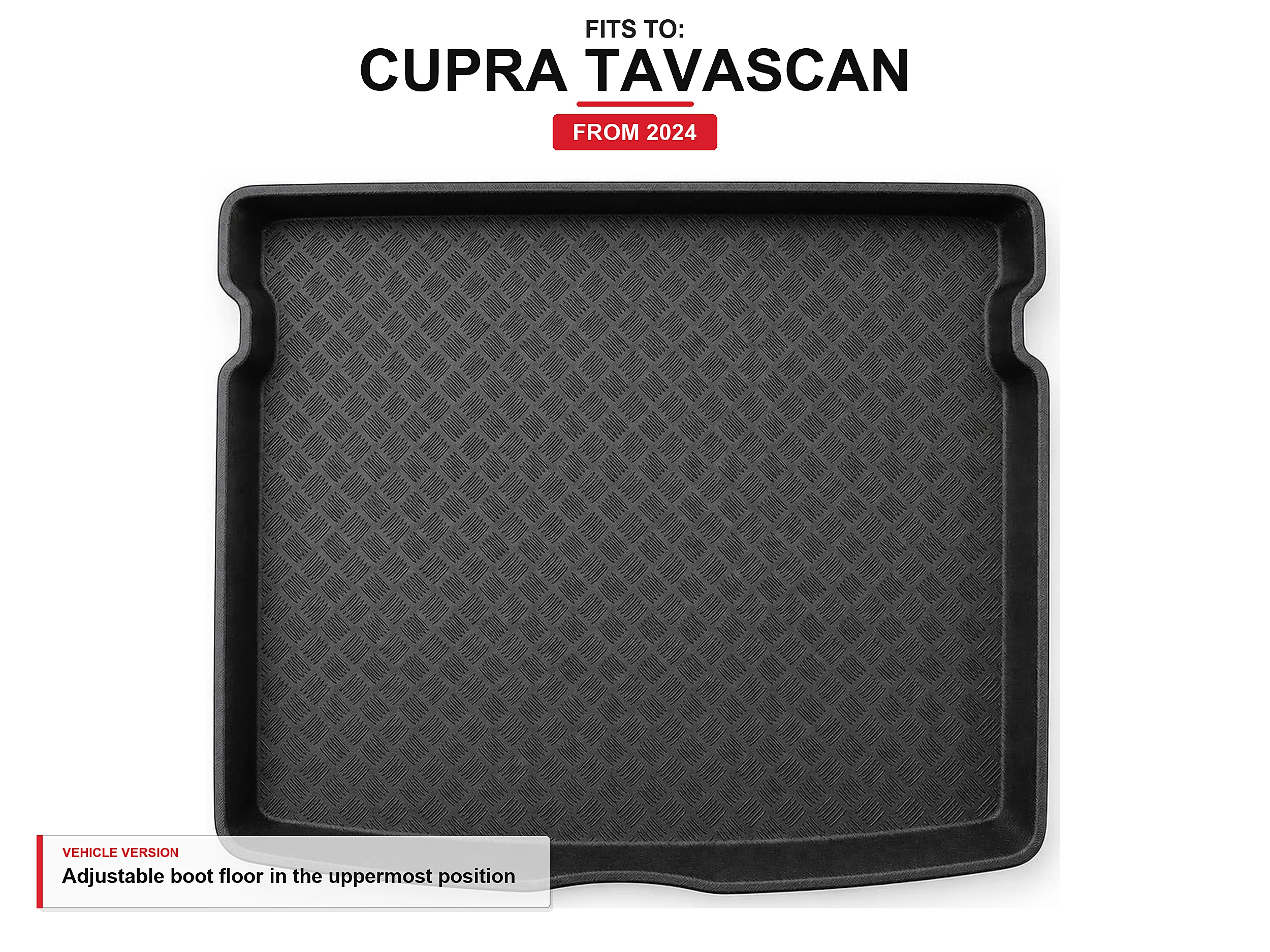Kofferbakbekleding met rand voor: Cupra Tavascan 2024-