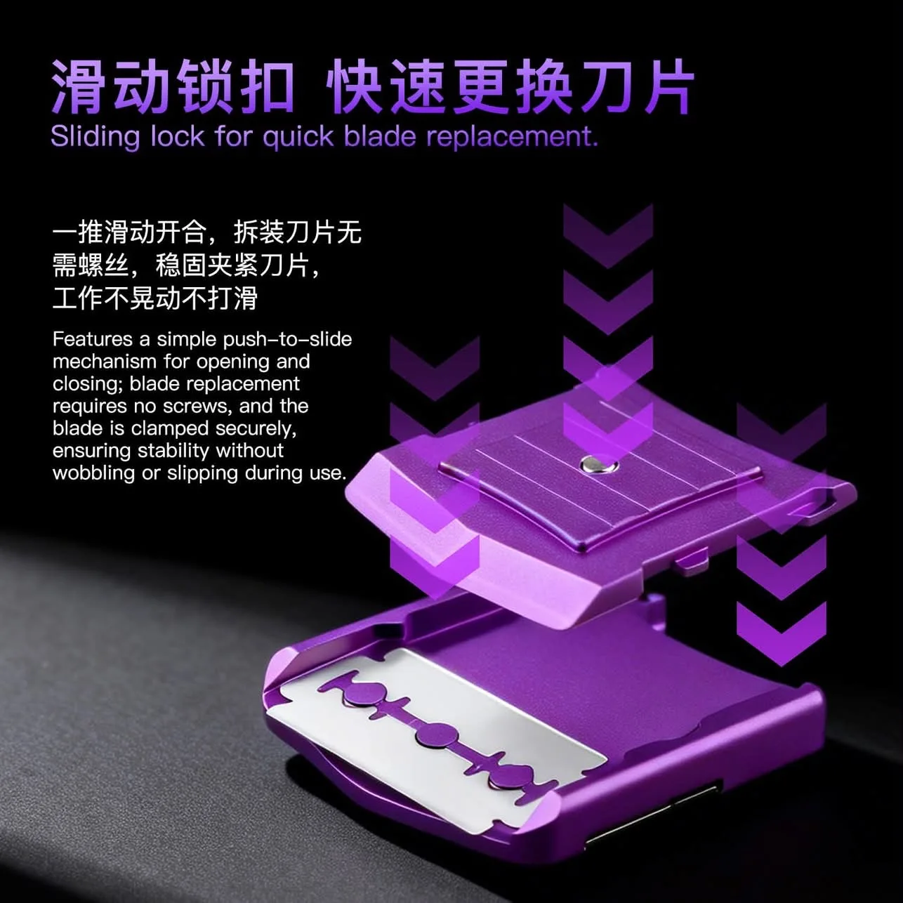 LUBAN Double-Sided Blade Holder/Clamp for Phone Screen Repair – Integrated metal body; secure and safe to handle.