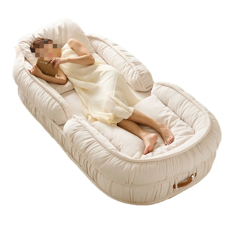 Lazy sofa can lie down and sleep, large dual-purpose folding sofa bed