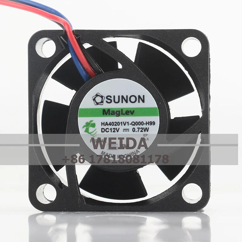 New SUNION 40*40*20MM HA40201V1-Q000-H99 Magnet-based Temperature control 12V 0.72W 4020 4CM silent cooling fan