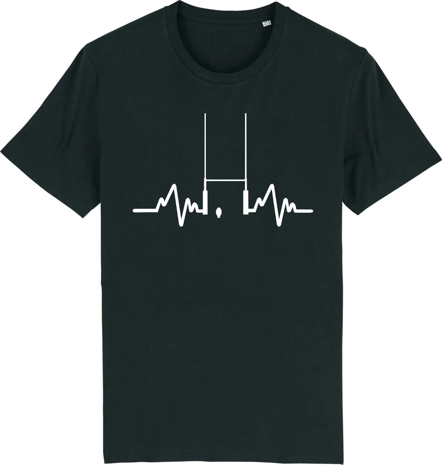 Football Heart Rate Pulse, Football Enthusiast Player's Summer Daily Casual Fashionable and Interesting T-shirt
