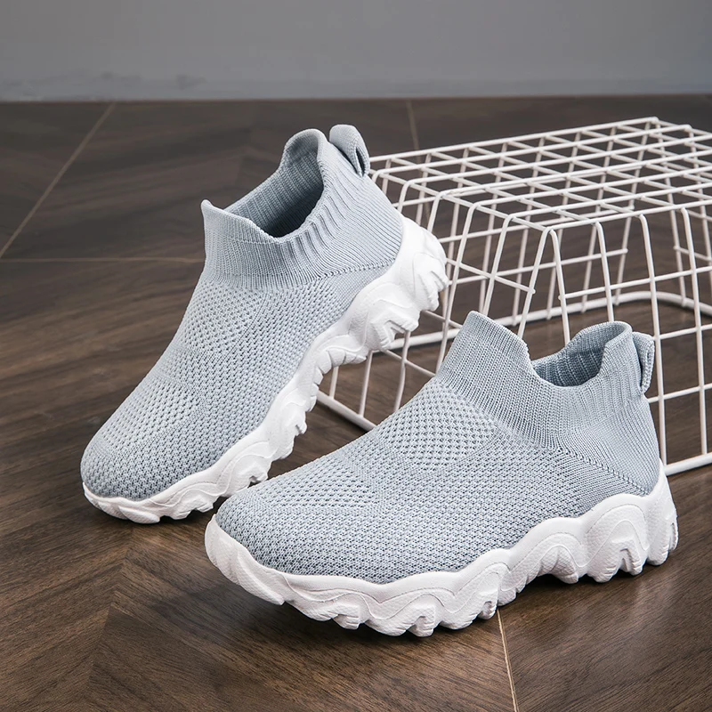 

Children's socks and shoes - Boys' one-piece footed girls' shoes with breathable mesh surface for sports and casual wear