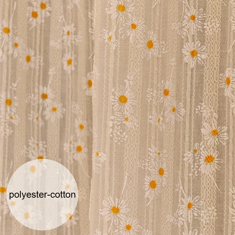 Gentle Daisy Tassel Door Curtain Multi Functional Partition Curtain Bedroom Kitchen Covering Home Decoration Protection Privacy