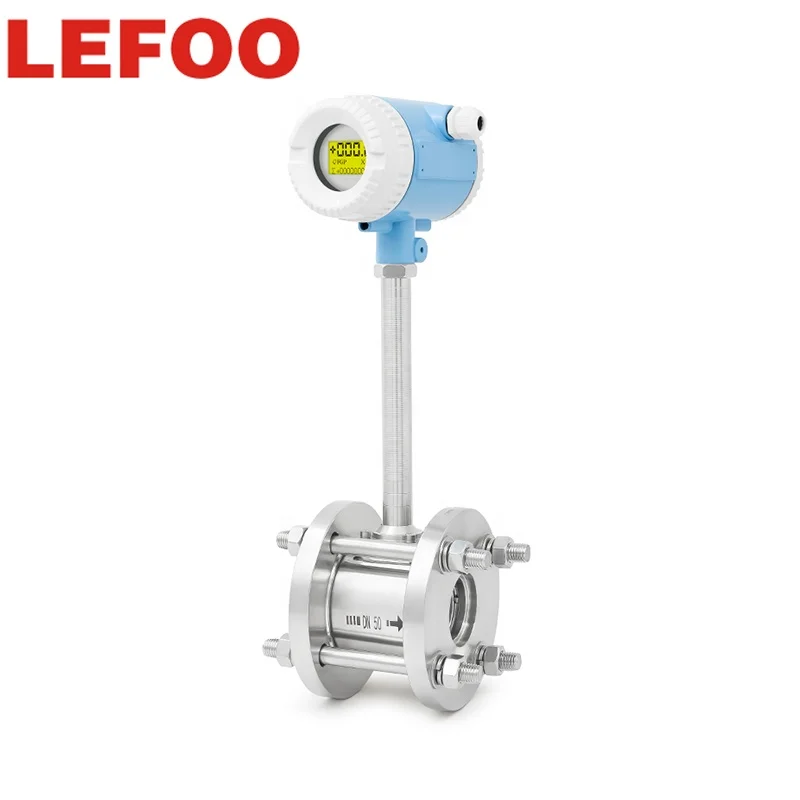 

LEFOO Vortex Flowmeter High Quality DN15-1600 Steam Air Liquid Flow Measuring Tools Vortex Street Flow Meter