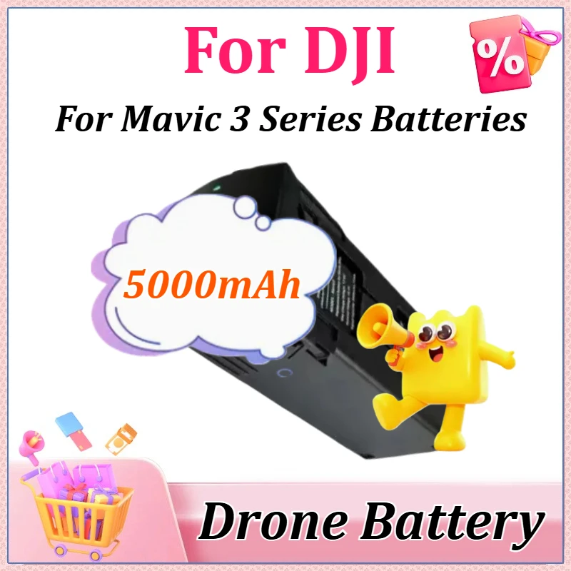 

Newly Mavic 3 Intelligent Flight Drone Battery 5000mAh High Capacity Battery for DJI Mavic 3 Series Drones Long Flight Time​
