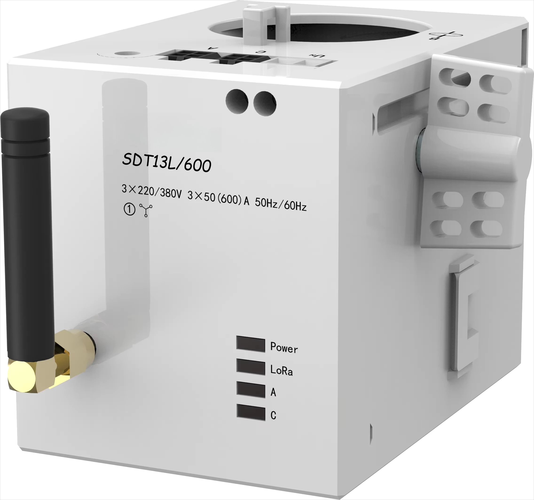 SDT13 Puncture-mounted LoRa/RS485 AC kwh Meter Digital 3 Phase with Rs485