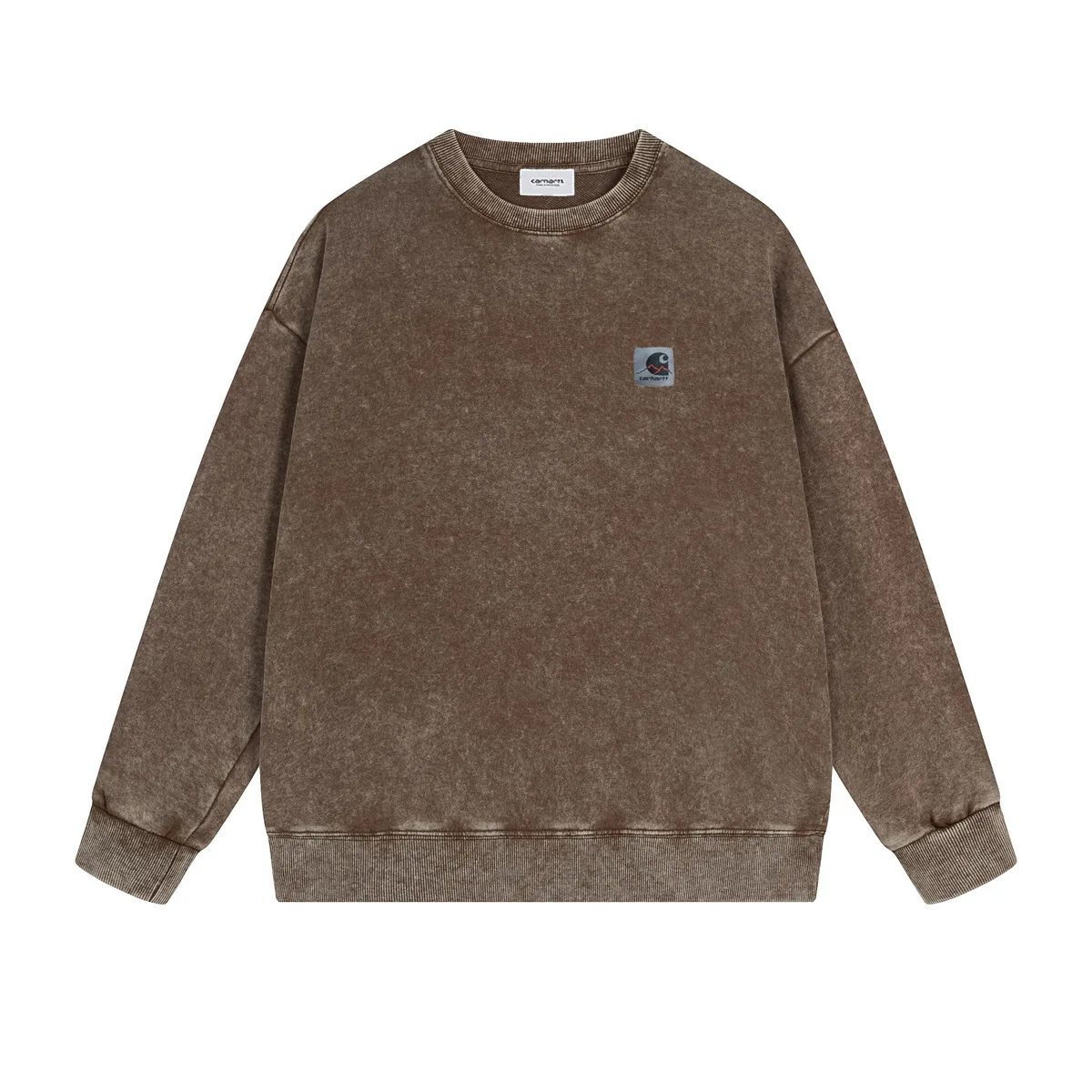 American crewneck detroit sweatshirt long sleeve t-shirt - unisex washed top