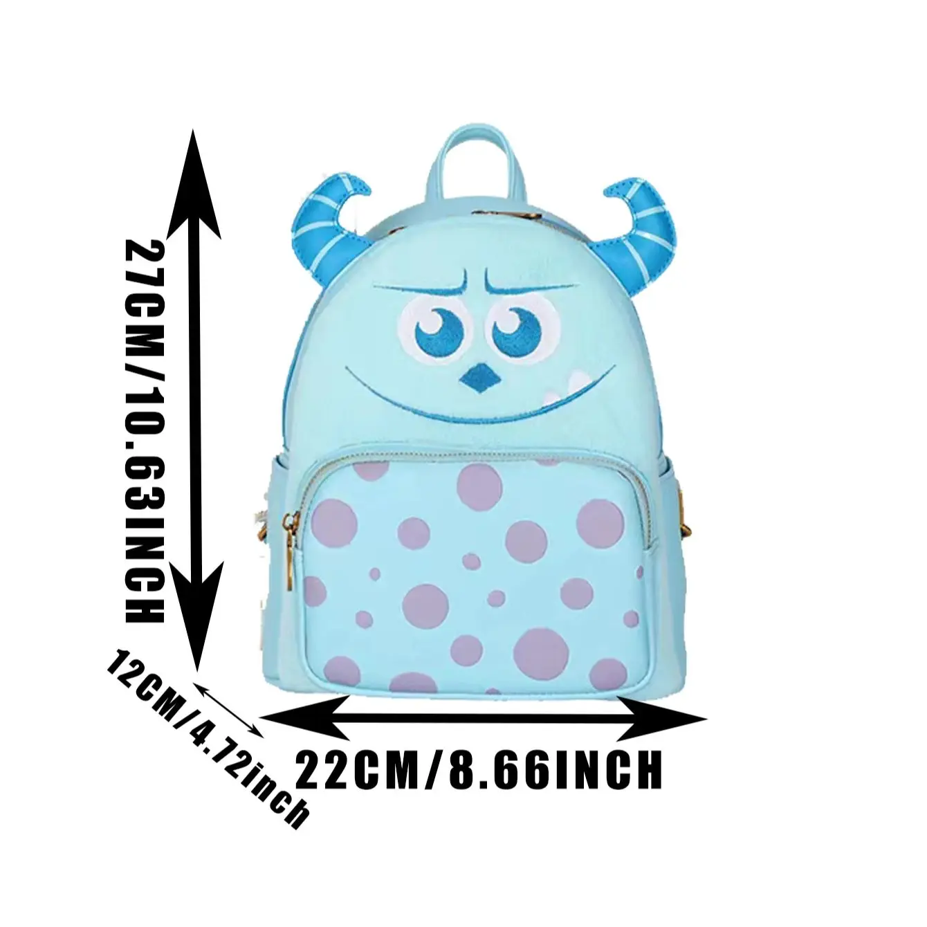 1PC Disney Officially Licensed Monsters University” Sullivan Fashion Shoulder Bag Cartoon Anime Travel Bag Daily Storage Bag