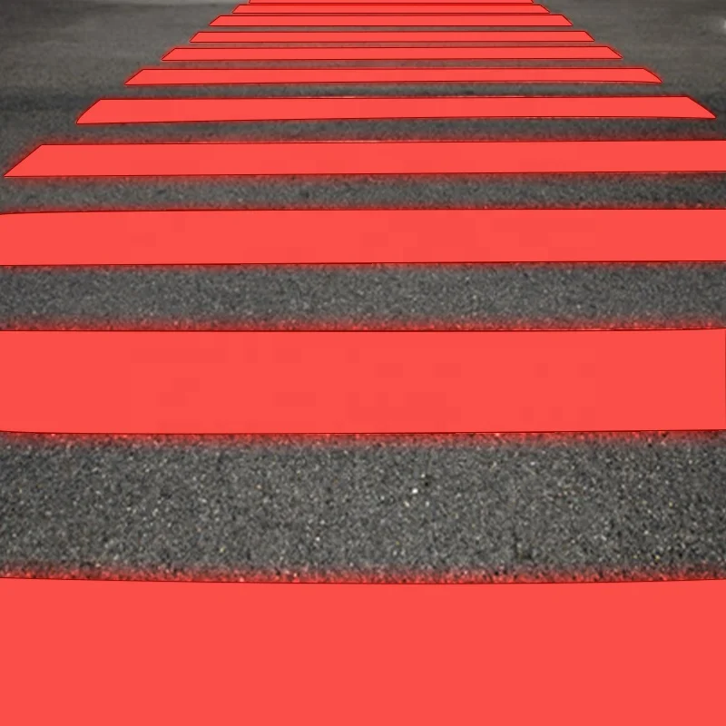 New design plastic glowing illuminate LED lighting zebra crossing