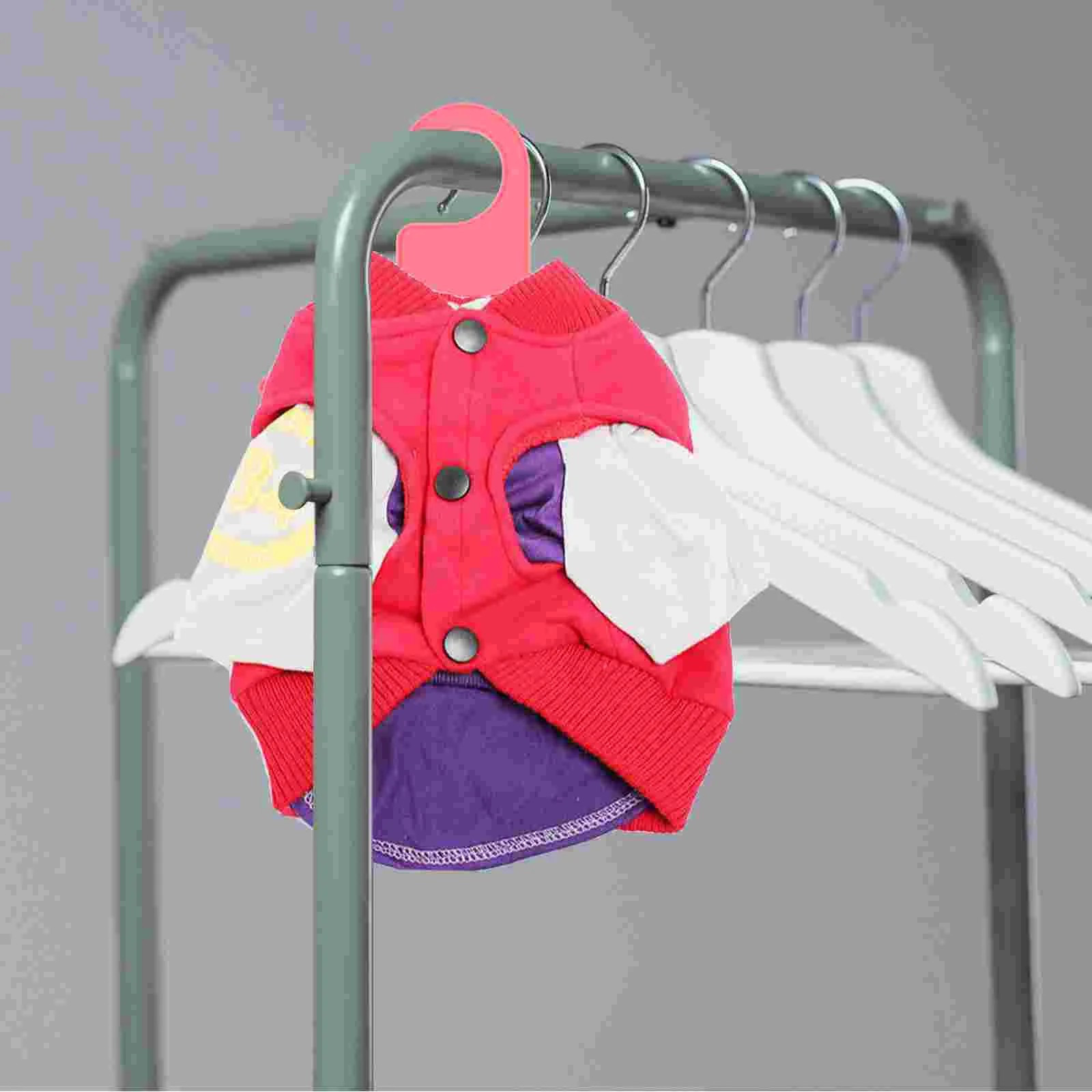 10 Pcs Dog Clothes Drying Rack Multi-functional Pet Hanger Hangers Coat Travel Plastic Clothing Bathroom