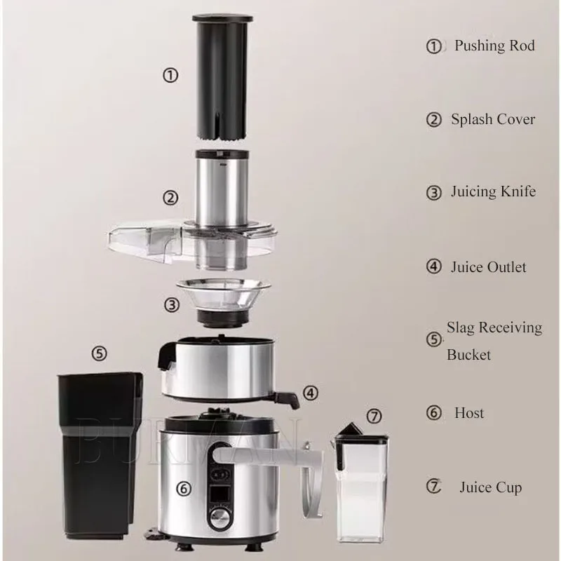 Electric Juice Extractor Stainless Steel Commercial Fresh Juice Press Exprimidor Home Small  Juicer Squeezer Machine